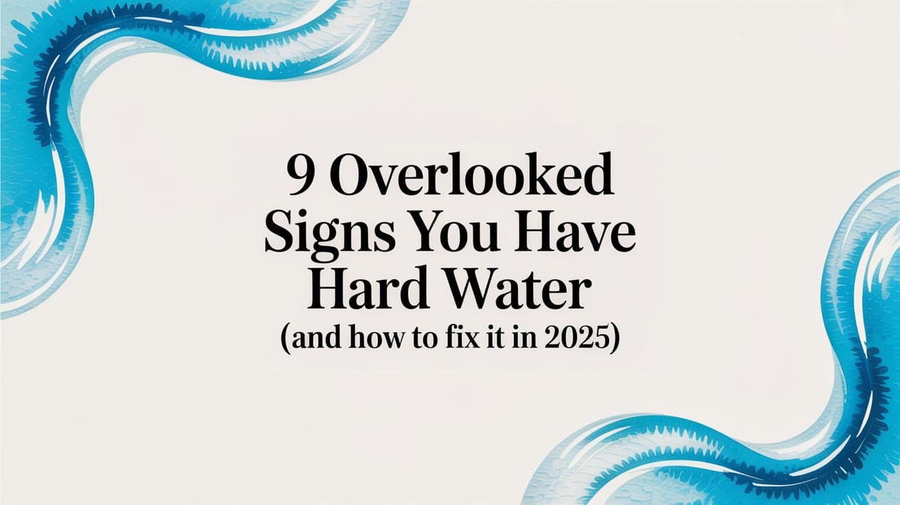 9 Overlooked Signs You Have Hard Water (And How to Fix It in 2025)
