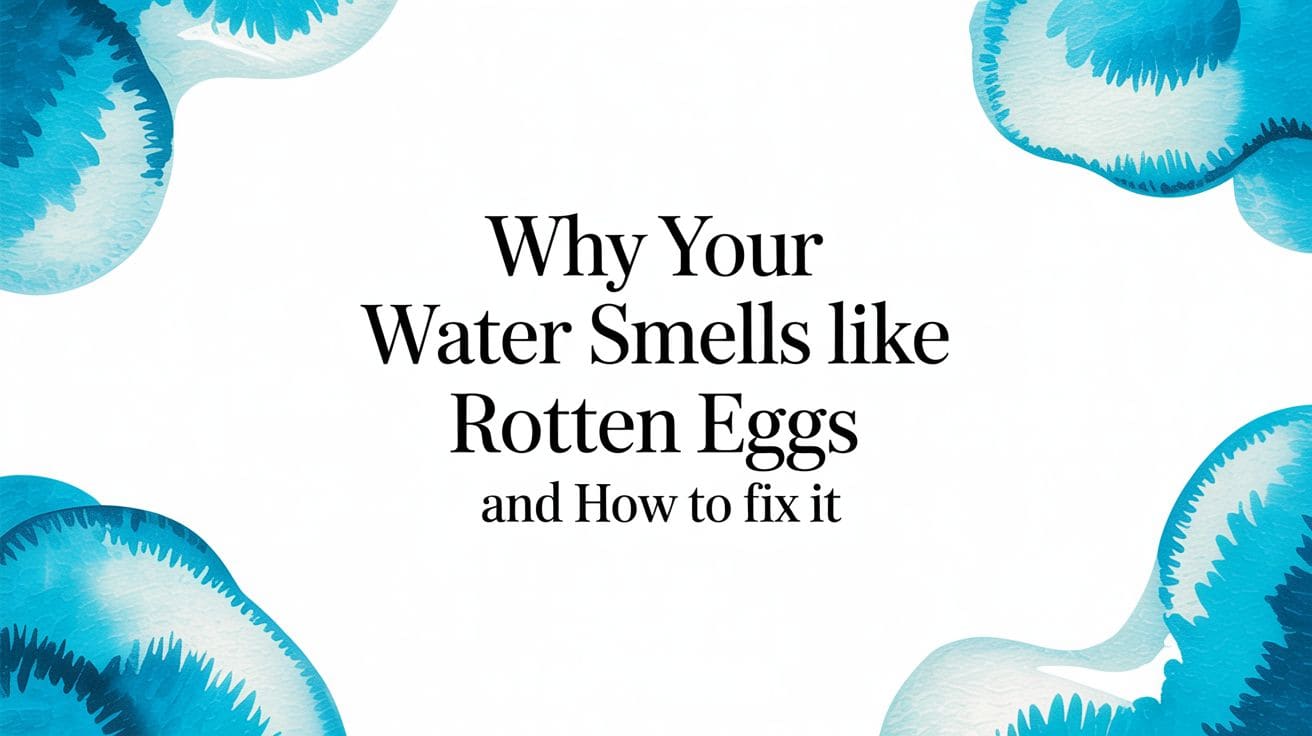 Water Rotton Rotten Egg Smell in Water? Find Causes & Fixes!