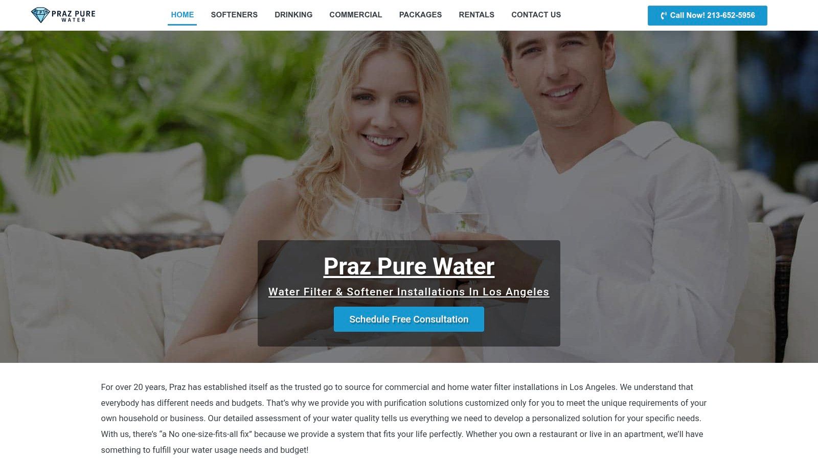 Screenshot from https://prazpurewater.com